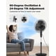 thumbnail image 3 of Ventilador de pedestal PELONIS Supreme 16, negro, 40 cm, con mando a distancia, 3 of 7