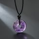 thumbnail image 1 of Handmade Braided Necklace with Natural Stone Peace Buckle - Adjustable and Stylish, 1 of 5