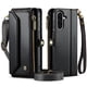 thumbnail image 2 of CaseMe Funda de Cuero for Samsung Galaxy A17 para Billetera [Bloqueo RFID] con Ranura para Billetes con Zíper y 10 Tarjeteros, Correa de Hombro y Muñeca Magnética de Cuero PU Suave, Funda de Billeter, 2 of 13