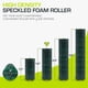 thumbnail image 2 of Rodillo de espuma ProSourceFit de alta densidad, 45 cm, firme, negro y verde, 2 of 6
