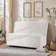 thumbnail image 2 of 49" Beige boucle cover Fabric Loveseat - 25D High-Density Sponge Cushion, Light Brown Legs , Modern Sofa for Living Room, 2 of 3