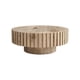 thumbnail image 3 of Modern minimalist circular coffee table 31.4'' with natural wood texture, stable and durable, enhancing spatial aesthetics suitable for living rooms, study rooms and offices., 3 of 3