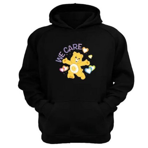 Genérico - Polerón Canguro Osos Cariñosos Negro Talla Xs Unisex