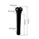 thumbnail image 3 of Pasadores de puente para guitarra Jinlop, 6 piezas negras + extractor, 3 of 8