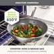 thumbnail image 3 of Wok Pan GreenPan Hybrid, 28 cm, antiadherente, acero inoxidable, color plateado, 3 of 6