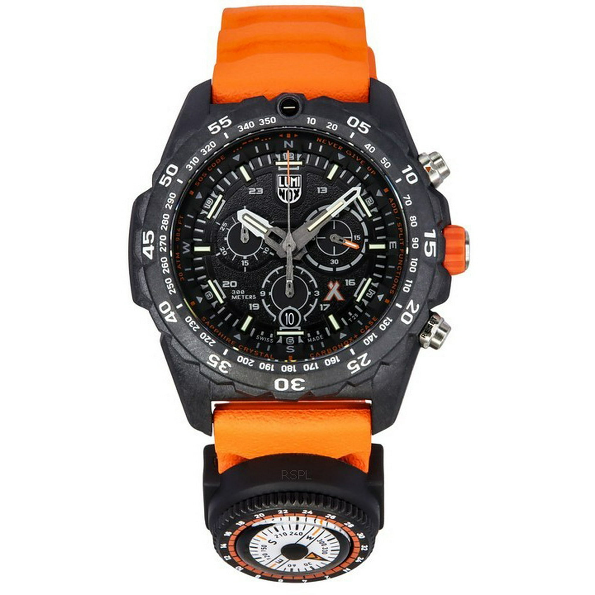 Reloj Luminox Bear Grylls, Serie Survival Master, Cronógrafo, Cuarzo Suizo, Diver's Xb.3749, 300m Para Hombre, Con Brújula