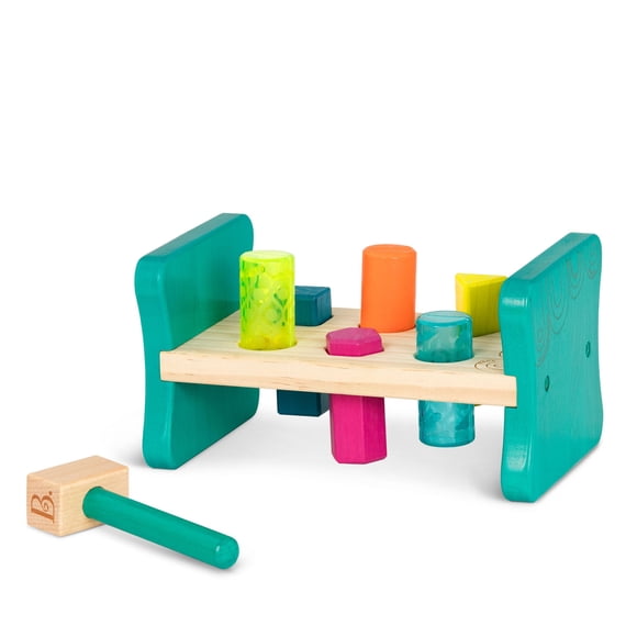 Clasificador de formas de madera Pounding Bench B. juguetes para niños mayores de 2 años