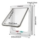 thumbnail image 3 of Tapa Cat Door CEESC, extra grande, blanca, ABS, con cierre de 4 posiciones, 3 of 7