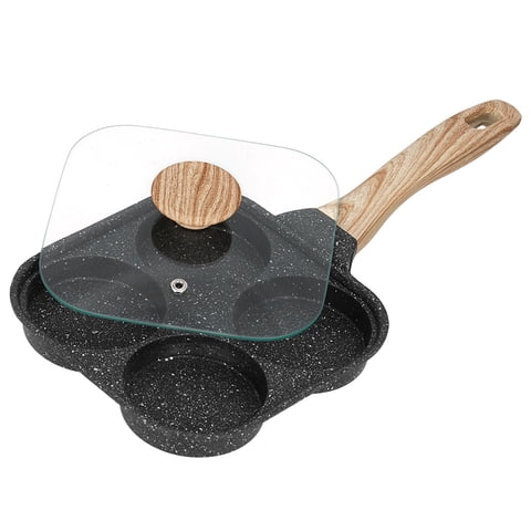 Bothyi - Sartén Para Huevos, Sartén Para Huevos, Máquina Para Hacer Desayuno Con Mango Largo Para Filete Plett