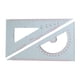 thumbnail image 1 of Regla Triangular, Transportador Profesional Portátil Para Profesores, Artistas, Enseñanza, Regla De ángulo Recto, 1 of 5