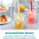 thumbnail image 4 of Vasos transparentes desechables GUSTO 473 ml, 100 unidades con tapas y pajitas, 4 of 7