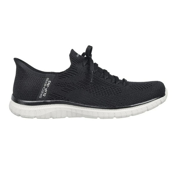 ZAPATILLAS URBANAS SKECHERS SLIP INS MUJER | 104421-BKW - Talla 39