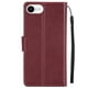 thumbnail image 2 of Funda Cartera para iPhone 16e con Tarjetero, Soporte y Cordón - Protección Rojo, 2 of 5