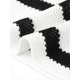 thumbnail image 5 of INSPIRE CHIC Top de Tanque de Crochet para Mujeres con Rayas sin Mangas de Verano Hueco para Vacaciones Casual Chaleco XL Negro Blanco, 5 of 6