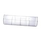 thumbnail image 1 of Organizador De Montaje En Pared, Estante Moderno Decorativo De 4 Rejillas Para Oficina, Despensa, Dormitorio, Blanco Translúcido, 1 of 3