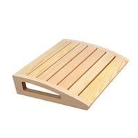 Magideal - Puente De Sauna De Espalda De Madera, Curva, Reposacabezas De Sauna, Sin Deslizamiento, Cómodo, Colchón Trasero, Almohada Del Cuello, Soporte Para Bañ