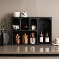 Santú Home & Deco - Repisa Organizador Geométrico Bogen Negro