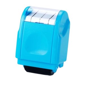 Magideal - Sello De Rodillo Para Practicar Líneas Discontinuas De Escritura A Mano, Sello De Rodillo Para Estudiantes, Hogar, Jardín De Infantes, Oficina, Hogar, Adultos Azul