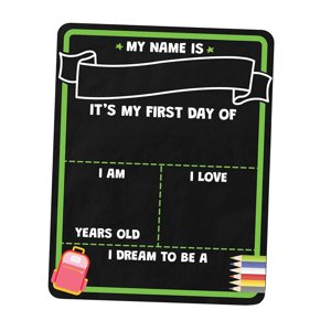 Bothyi - El Primer Día De La Junta Escolar Firma A La Escuela De Regreso A La Escuela Para Niños En Preescolares De La Escuela 35X28Cm