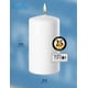 thumbnail image 3 of Velas columna Hyoola 5 cm x 10 cm pack de 12 blancas, 3 of 8