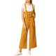 thumbnail image 1 of INSPIRE CHIC Mono Enterizo de Mujer con Botones al Frente, Cintura Alta, Cinturón y Corte Recto S Amarillo, 1 of 7