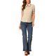 thumbnail image 2 of INSPIRE CHIC Blusa de Lunares para Mujer de Regreso a Clases con Cuello Peter Pan, Lazo en el Cuello, Manga Abullonada, Camisa Vintage Beige Talla S, 2 of 8