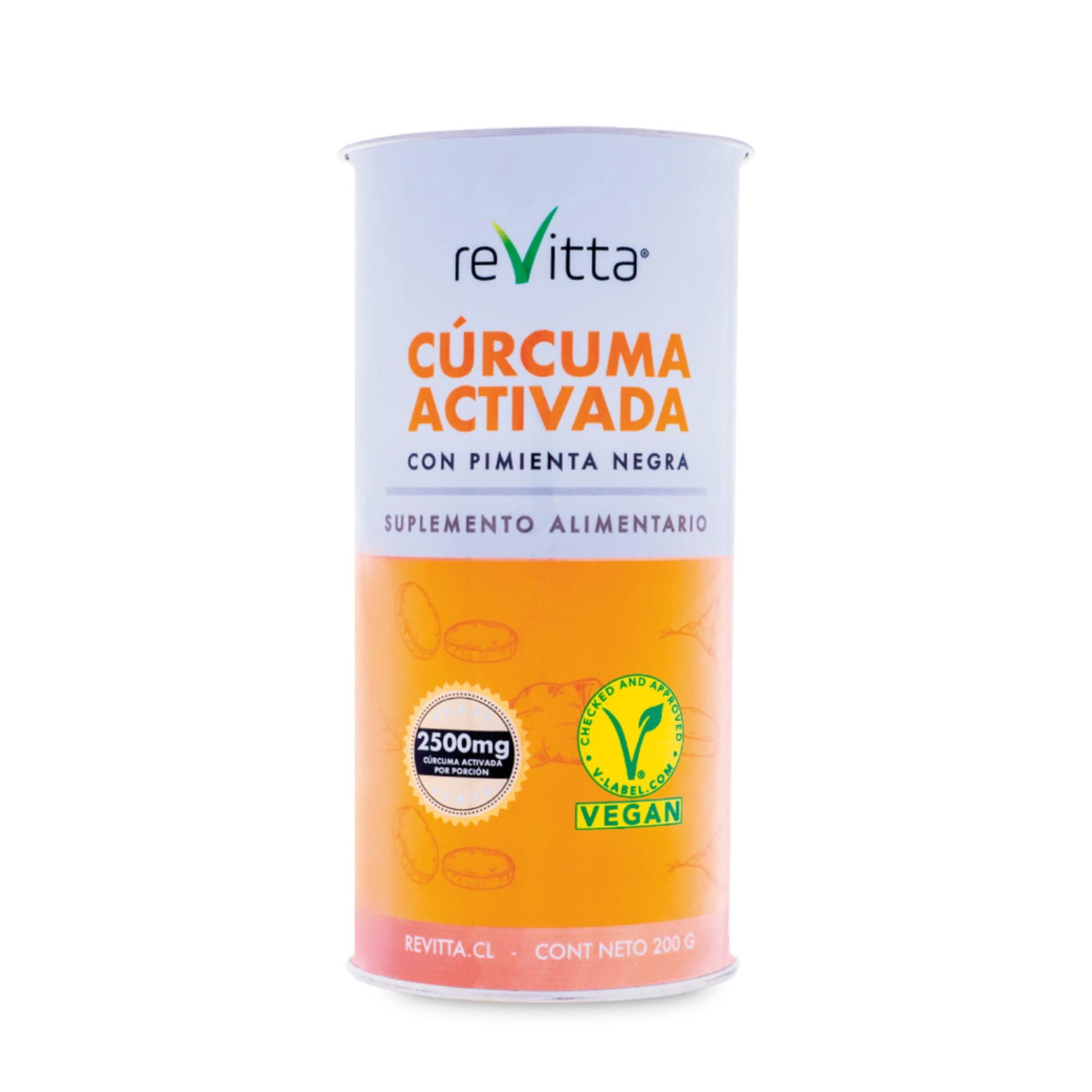 Suplemento Alimentario Curcuma Activada + Pimienta 200 g Revitta