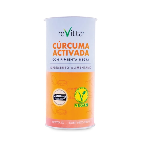 Suplemento Alimentario Curcuma activada + pimienta, 200 g