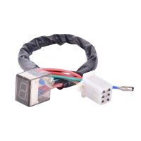 Magideal - Velocímetro, Transductor De Palanca De Cambios, Indicador De Motocicleta, Medidor De Instrumentos De 32,5 Cm, Sistemas Impermeables, Led