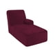 thumbnail image 1 of Funda para Chaise ULTICOR de Terciopelo Plush Burdeos Grande Derecha, 1 of 6