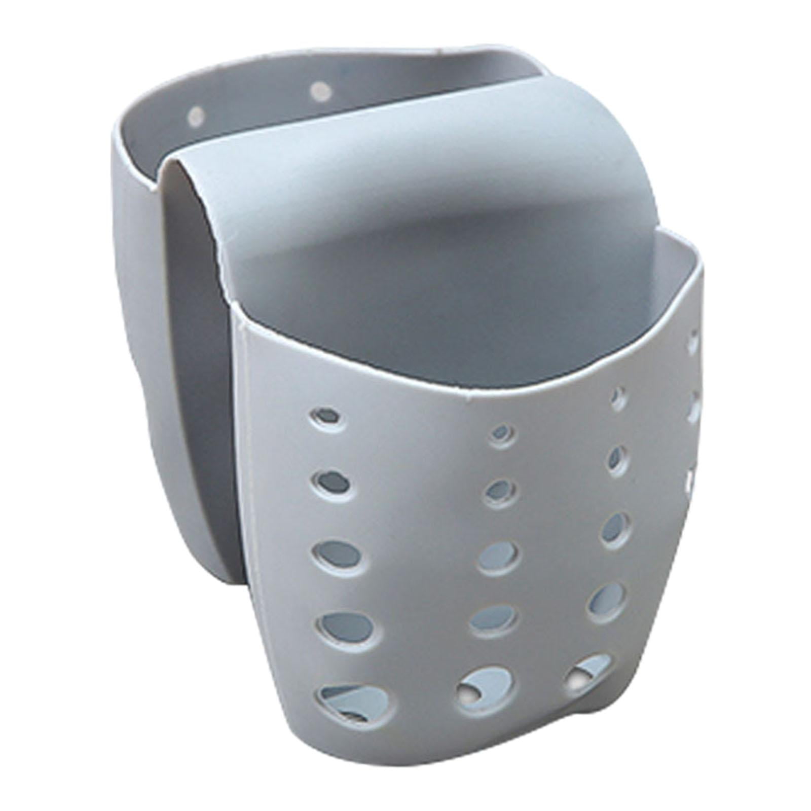 Magideal - Soporte Multiusos Para Esponja De Cocina, Colgador De Tela Para Platos, Organizador De Fregadero, Estante De Almacenamiento Para Encimera, Fregadores , Gris Gris-3