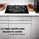 thumbnail image 2 of Cocina Encimera a Gas Licuado 3 platos Vidrio Templado+Kit de Instalación Cocinilla Negro, 2 of 8