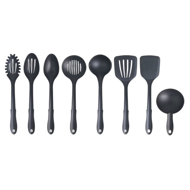 Juego de Utensilios De Cocina 8 Piezas Nylon Negro