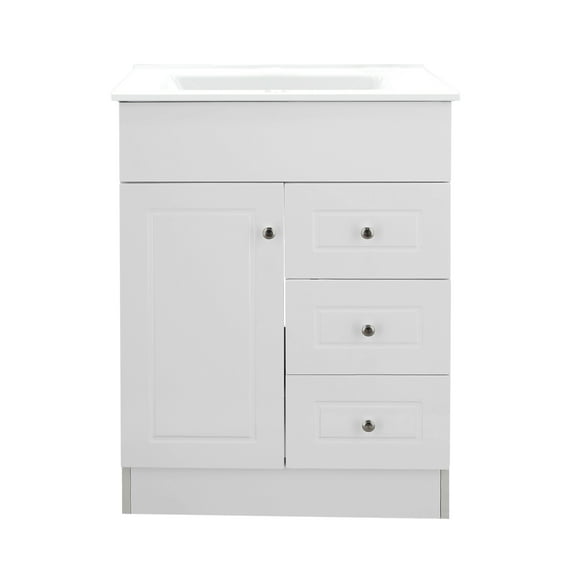 Kit mueble con vanitorio blanco 60x47x80 cm