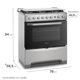 thumbnail image 2 of Cocina Gas licuado 6 Quemadores F 5300 T, 2 of 9