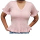thumbnail image 1 of Polera Mujer Algodon Manga Corta Tejido Hilo Colores 1084, 1 of 3