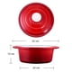 thumbnail image 5 of OLLA HIERRO FUNDIDO REDONDA ROJA 24x12 cm, 5 of 5