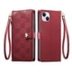thumbnail image 1 of Funda Billetera con Cierre para [iphone 14 Plus] con Tarjetero, Soporte y Correa de ManoRojo, 1 of 5