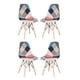 thumbnail image 1 of Set 4 Sillas de Comedor Eames Patchwork Tradicional, 1 of 3
