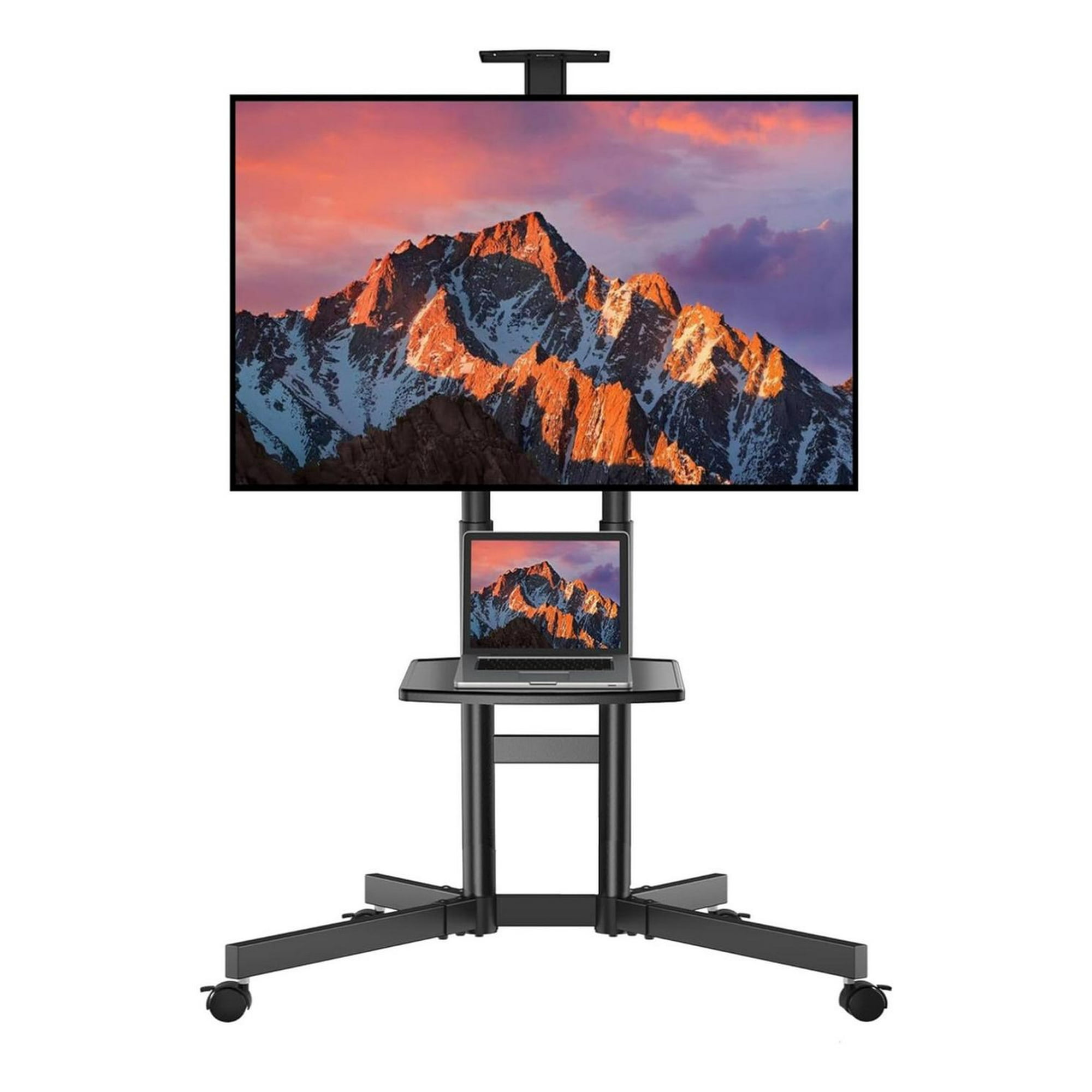 Yep - Soporte Tv Pedestal Con Ruedas 32-70 Pulgadas Negro