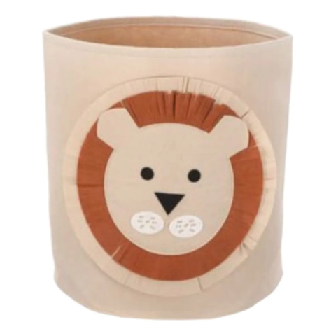 Genérico - Canasto Ropa Sucia Modelo Crema León