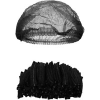 Genérica - Cofias Negras Desechables Estándar 100 Und Gorro Redecilla Negro