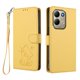 thumbnail image 1 of Xiaomi Redmi 17 4G/5G Funda Billetera con Estampado de Gato, Amarillo, 1 of 6