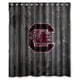 thumbnail image 1 of Cortina de ducha de los South Carolina Gamecocks, juego de cortina de baño con ganchos, tamaño 60 x 72 pulgadas, 1 of 3