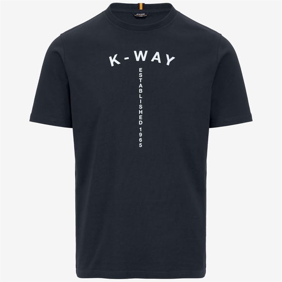 Polera K-Way Men Odom Typo Established Blue Depth