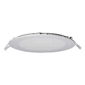 Teimporta - Panel Led Foco Plafón Empotrado Redondo 18W 22Cm Luz Cálida Blanco