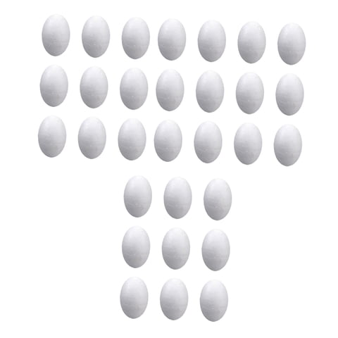 Bothyi - Huevos De Espuma Para Manualidades Huevos De Poliestireno Blanco Para Decorar Pintura Hecho A Mano 30 Piezas 6Cm