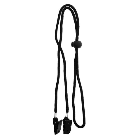 Magideal - Clip Para Servilleta, Soporte Para Babero, Cordón Para Servilleta, Correa Para El Cuello, Tapas Con Clip, Clip De Fijación Para Niños, Adultos Y Ancia Negro