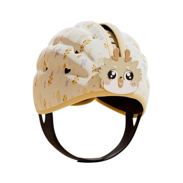 Casco Para Bebé, Gorro, Protector Suave Y Portátil Para Todas Las Estaciones, Para Niños Y Niñas, Color Marrón Claro