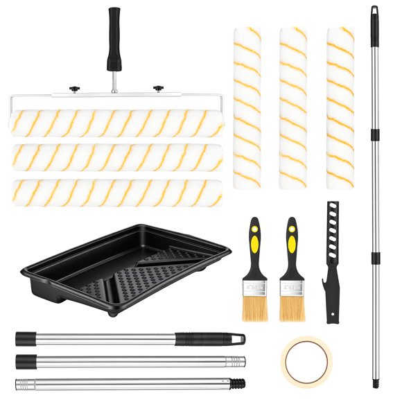 Kit de Rodillos de Pintura Rocfinity 1,85 m, Set de 13 piezas